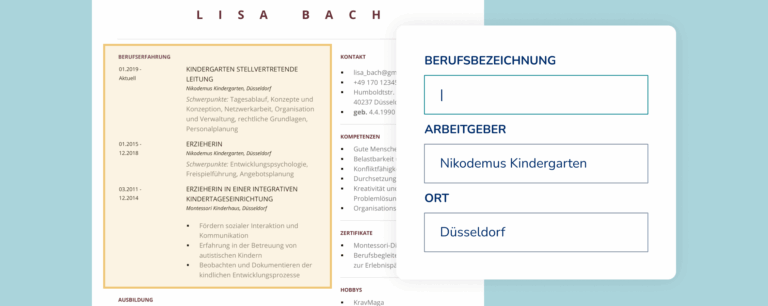 Füge Deine Berufserfahrung Und Ausbildung Hinzu