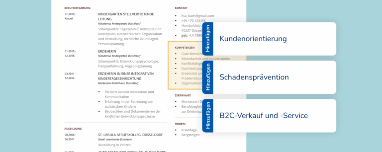 Präsentiere Deine Fähigkeiten Und Dein Kurzprofil